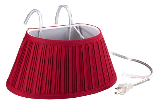 Miles Kimball Over-the-Bed Light with Colored Shade,Burgundy