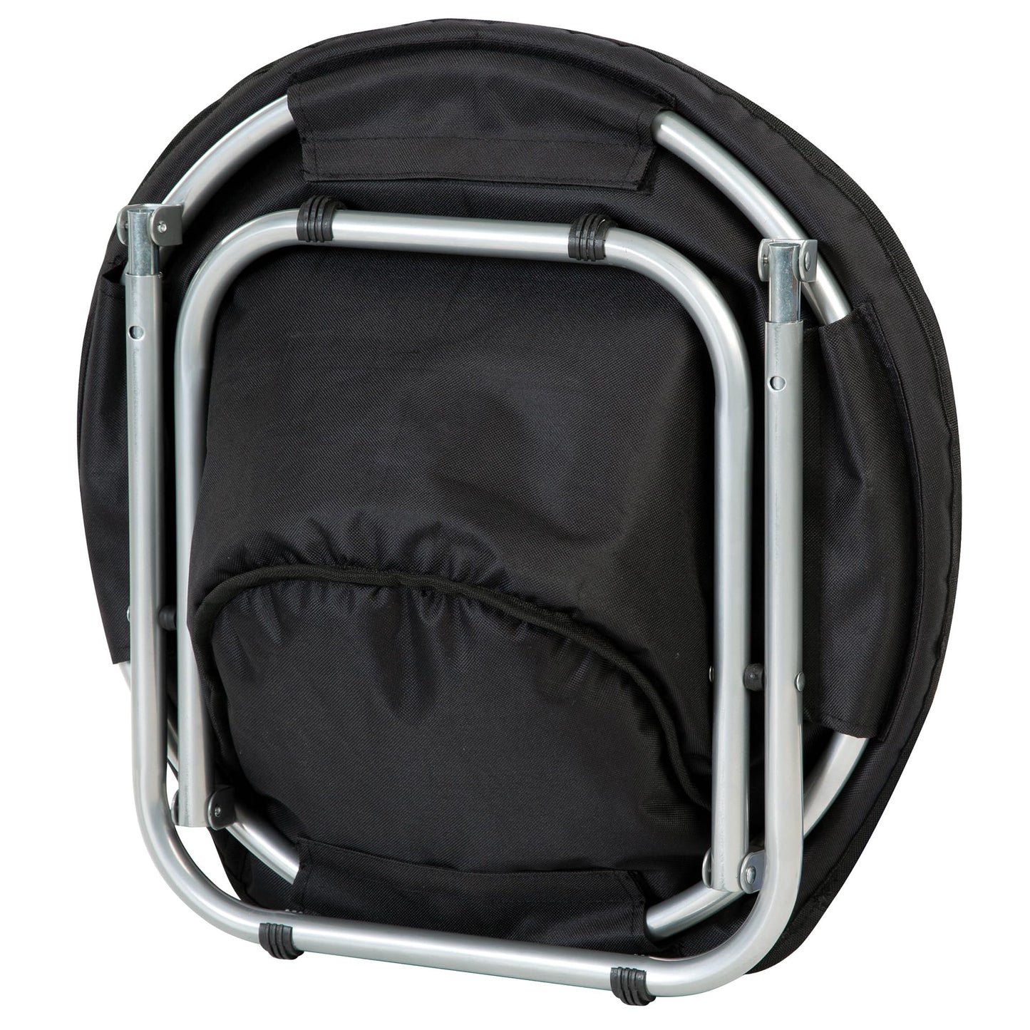 Etna Products Round Pet Bed: Comfortable Elevated Cat Bed with Paw Print Cushion - Black & White Water Resistant Papasan Chair for Small Dogs