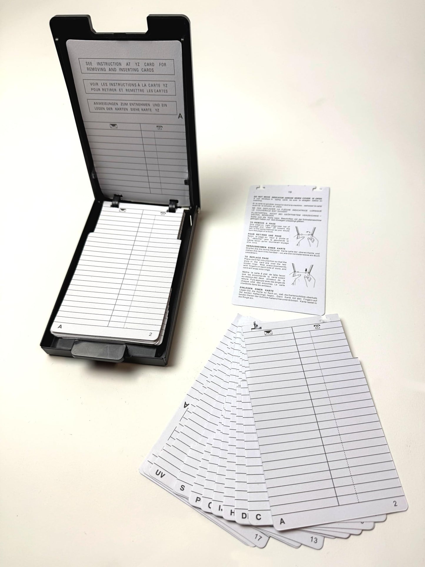 ILLIYIN Retro Flip Open A to Z Address and Phone Directory Refill Pages,