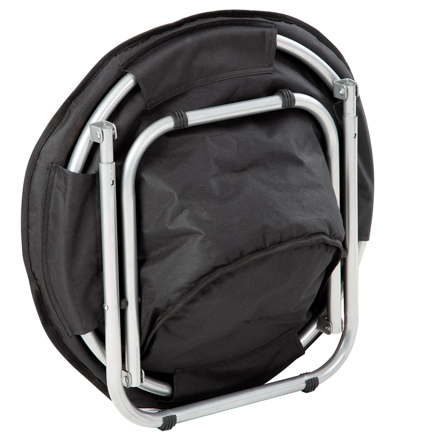 Etna Products Round Pet Bed: Comfortable Elevated Cat Bed with Paw Print Cushion - Black & White Water Resistant Papasan Chair for Small Dogs